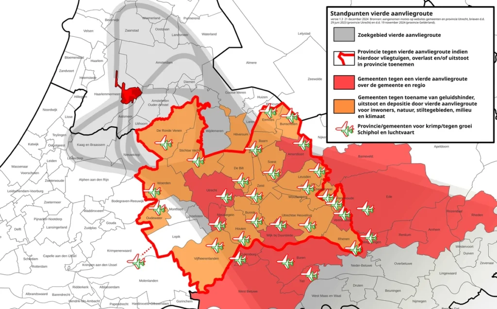 Standpunten van gemeenten en provincie Utrecht